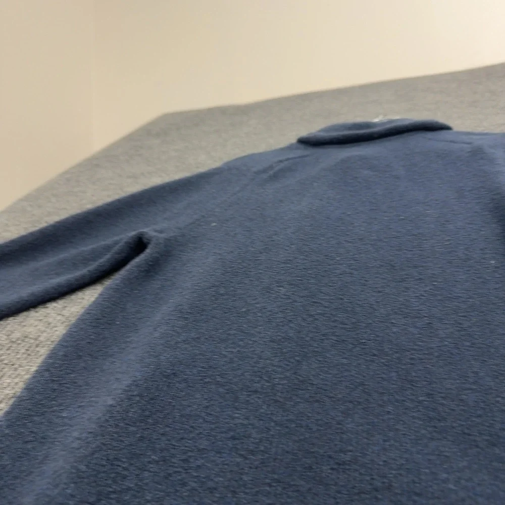 Banana Republic Sweater Mens‎ L Blue Cotton Blend Shawl Neck Button Casual Style